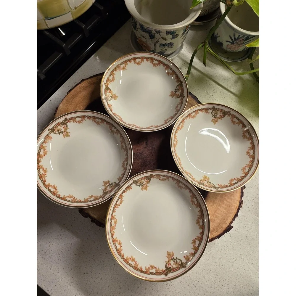 Antique Haviland Limoges Schleiger 290 Pattern Dessert Bowls 5